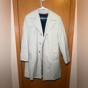 VINTAGE FELLINI Men's Classic tan  Trench Coat